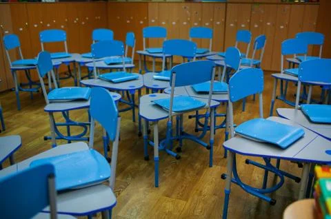 Empty school class, back to school. Foto stock