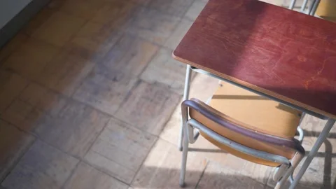 Empty school classroom Stock Footage 163000610