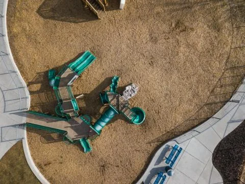 Empty school playground Stock Photos