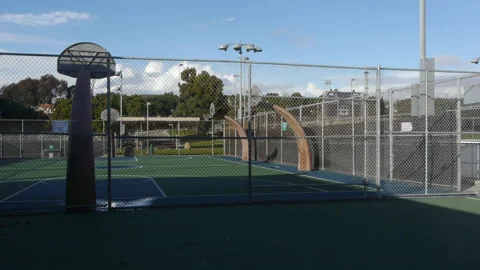Empty school sports ground Video stock 138532241