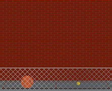 Empty School Yard Illustrazione stock