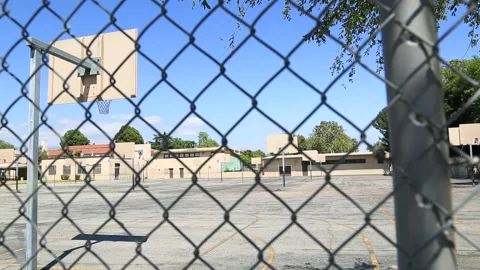 Empty Schoolyard Video stock 130834223