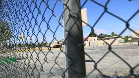Empty Schoolyard Video stock 130834372