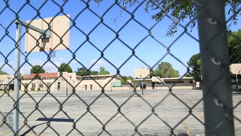 Empty Schoolyard Video stock 130834474