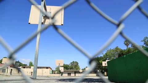 Empty Schoolyard Video stock 130834477