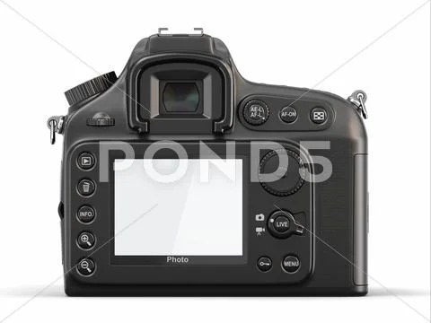 Empty screen on digital photo camera Stock Illustration
