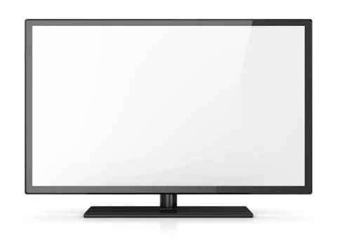 Empty screen hd tv Stock-Illustration