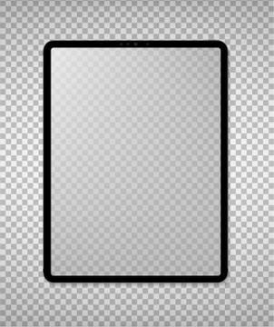 Empty screen new tablet mockup design Illustrazione stock