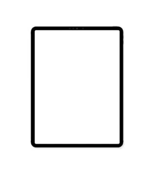 Empty screen new tablet mockup design Stock Illustration