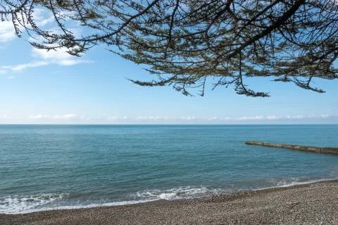 Empty sea beach Foto stock