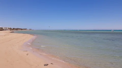 Empty sea coast 스톡 동영상 113747501