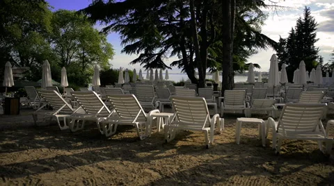Empty Sea Resort Stock Footage 66839506