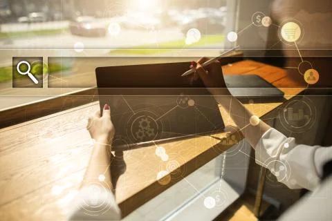 Empty Search bar. Web site, URL. Business, internet and technology concept. Photos