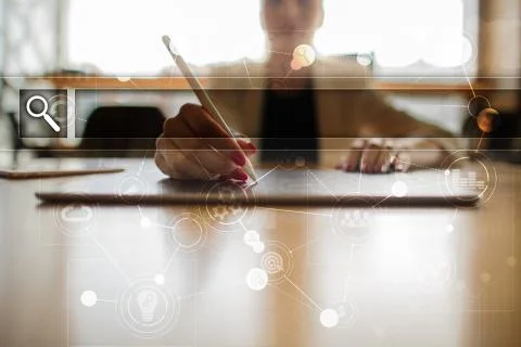 Empty Search bar. Web site, URL. Business, internet and technology concept. Photos