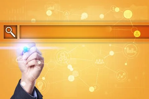 Empty Search bar. Web site, URL. Business, internet and technology concept. Photos