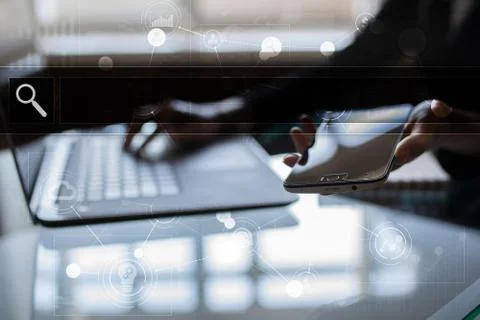 Empty Search bar. Web site, URL. Business, internet and technology concept. Photos