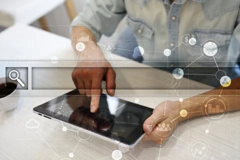 Empty Search bar. Web site, URL. Business, internet and technology concept. Photos