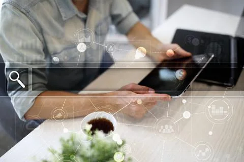 Empty Search bar. Web site, URL. Business, internet and technology concept. Photos