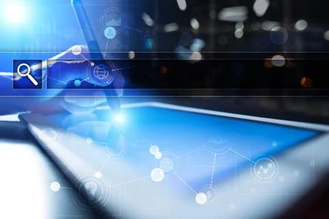 Empty Search bar. Web site, URL. Business, internet and technology concept. Photos