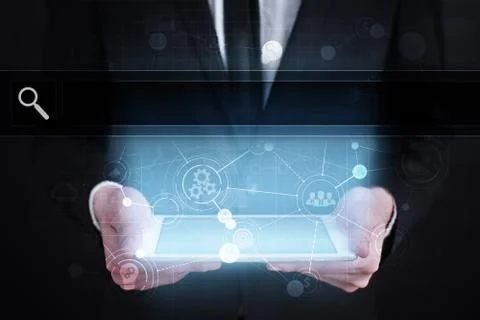 Empty Search bar. Web site, URL. Business, internet and technology concept. Fotos de archivo