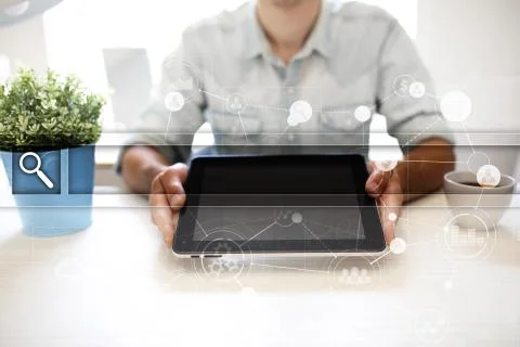 Empty Search bar. Web site, URL. Business, internet and technology concept. Stock-Fotos