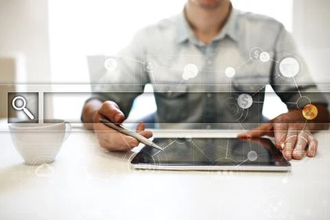 Empty Search bar. Web site, URL. Business, internet and technology concept. Photos