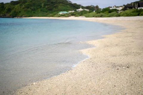 Empty seaside in spring at Aka Island, Zamami Village, Okinawa Prefecture, Japan 写真素材