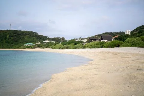 Empty seaside in spring at Aka Island, Zamami Village, Okinawa Prefecture, Japan 写真素材