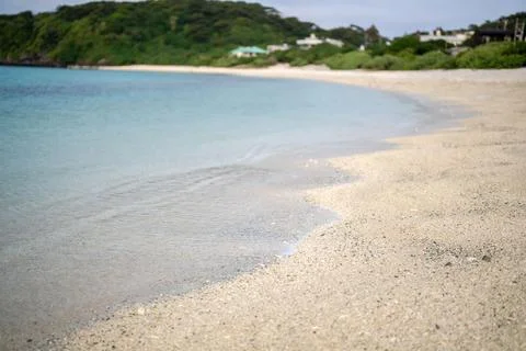Empty seaside in spring at Aka Island, Zamami Village, Okinawa Prefecture, Japan 写真素材