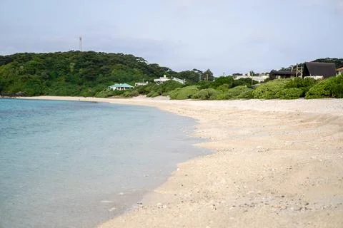 Empty seaside in spring at Aka Island, Zamami Village, Okinawa Prefecture, Japan 写真素材