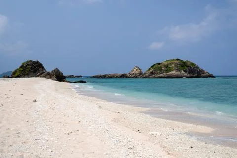 Empty seaside in spring at Aka Island, Zamami Village, Okinawa Prefecture, Japan 写真素材