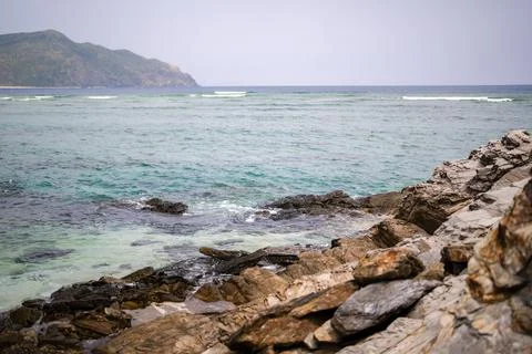 Empty seaside in spring at Aka Island, Zamami Village, Okinawa Prefecture, Japan 写真素材