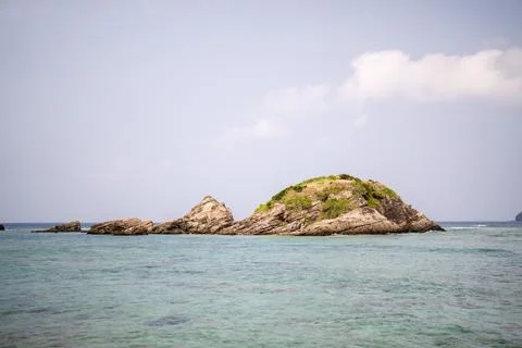 Empty seaside in spring at Aka Island, Zamami Village, Okinawa Prefecture, Japan 写真素材