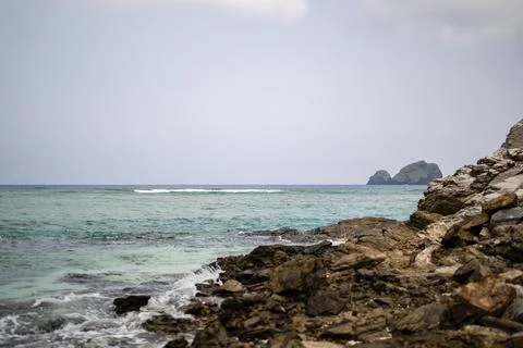Empty seaside in spring at Aka Island, Zamami Village, Okinawa Prefecture, Japan 写真素材