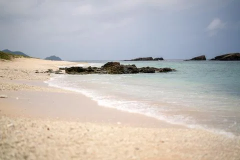 Empty seaside in spring at Aka Island, Zamami Village, Okinawa Prefecture, Japan 写真素材