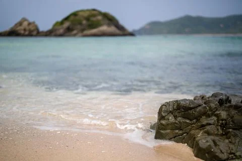 Empty seaside in spring at Aka Island, Zamami Village, Okinawa Prefecture, Japan 写真素材