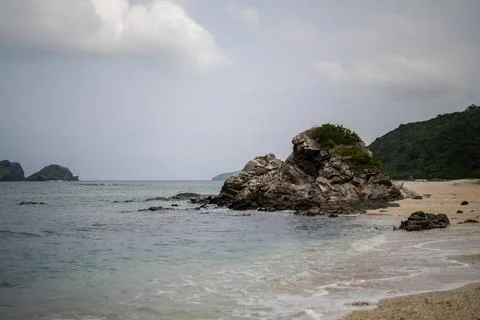 Empty seaside in spring at Aka Island, Zamami Village, Okinawa Prefecture, Japan 写真素材