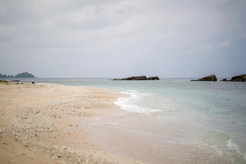 Empty seaside in spring at Aka Island, Zamami Village, Okinawa Prefecture, Japan 写真素材
