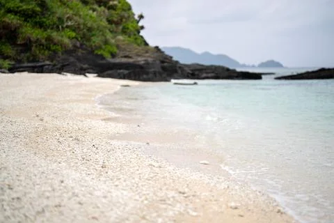 Empty seaside in spring at Aka Island, Zamami Village, Okinawa Prefecture, Japan 写真素材