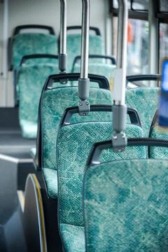 Empty seats in a bus Stock Photos
