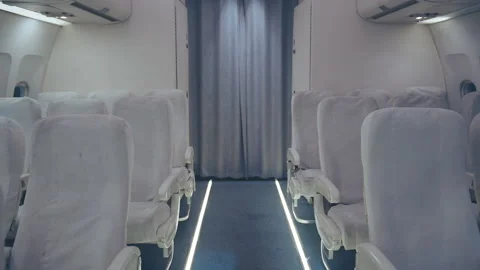 Empty Seats onboard , transportation and traveling concept . 動画素材 151473111