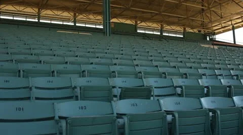 EMPTY SEATS IN A STADIUM Video stock 10918153