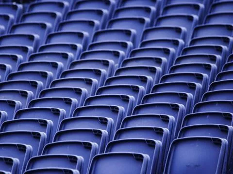 Empty seats in a stadium Foto stock