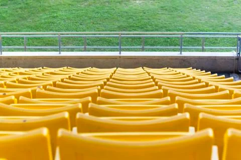 Empty seats at stadium Stock Photos