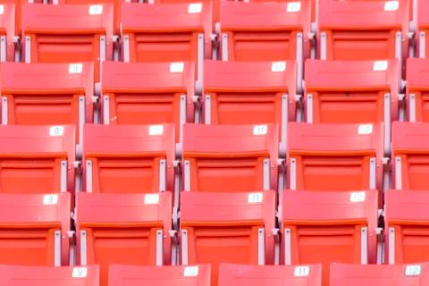 Empty seats at stadium Stock Photos