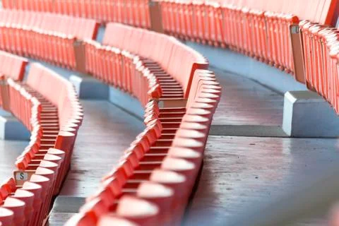 Empty seats at stadium Stock Photos