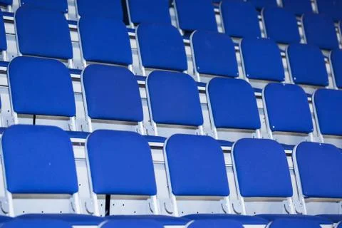 Empty seats in stadium Stock Photos