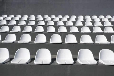 Empty seats at stadium Stock Photos