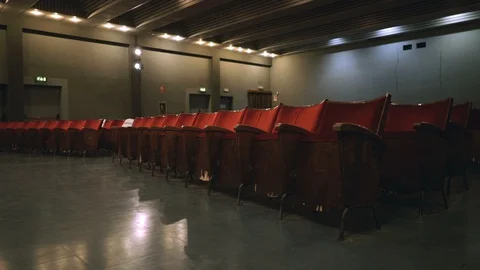 Empty Seats in Theatre Video stock 127958816