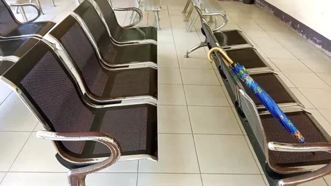 Empty seats in the waiting room Stock Footage 322508219